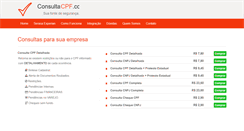 Desktop Screenshot of consultacpf.com