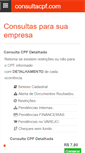 Mobile Screenshot of consultacpf.com