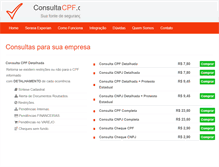 Tablet Screenshot of consultacpf.com